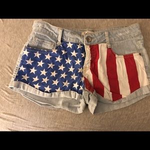 American flag shorts